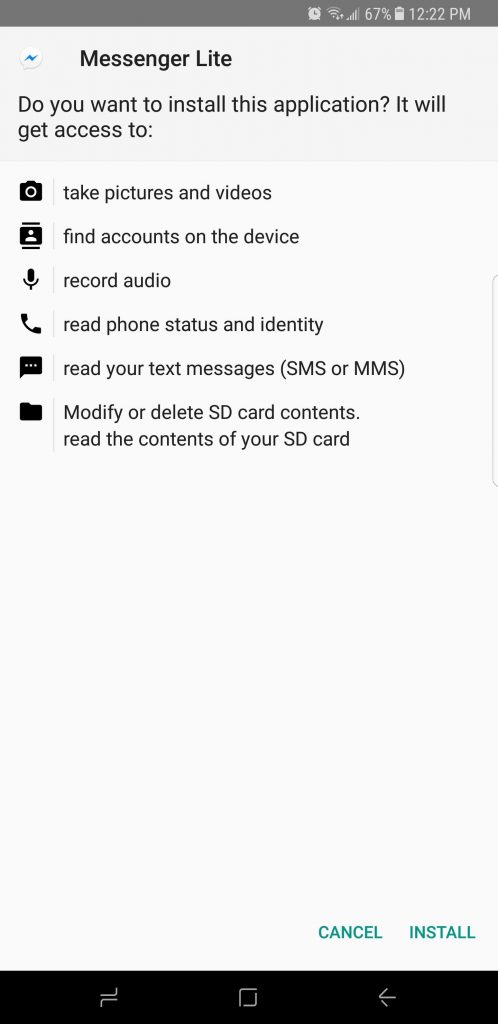 Facebook Messenger Lite