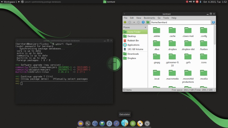 Manjaro Fluxbox