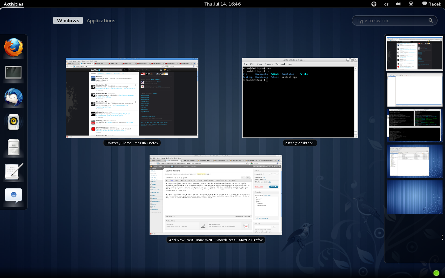 Gnome 3 WorkSpaces