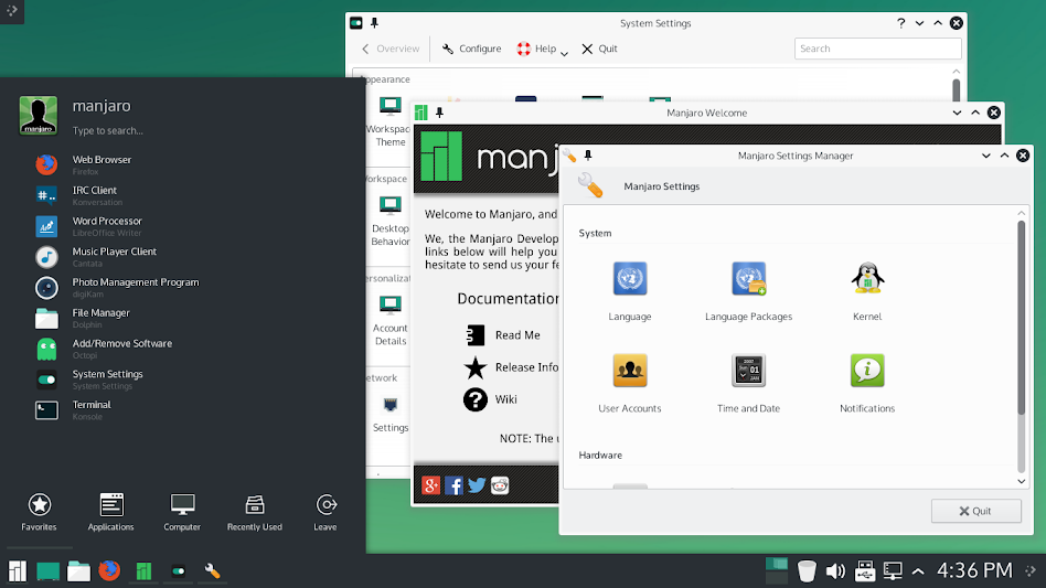 Manjaro KDE Plasma 5