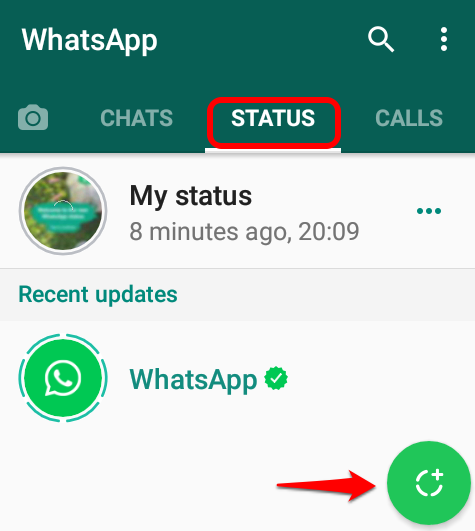 Story یا Status در برنامه واتس اپ