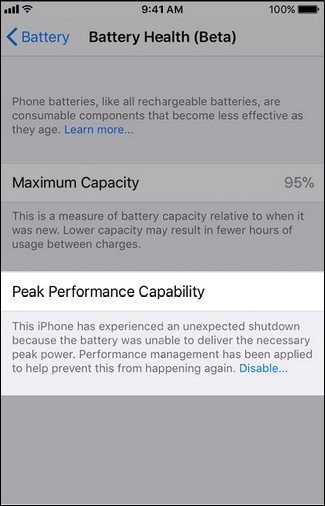 “supports normal peak performance,” 