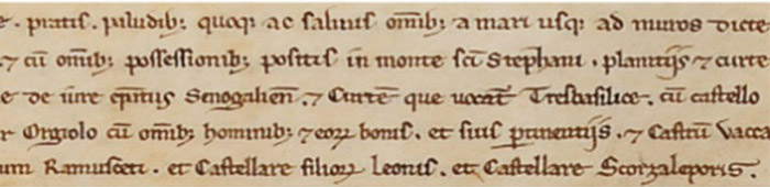 متن نمونه اسناد دستنوشته واتیکان