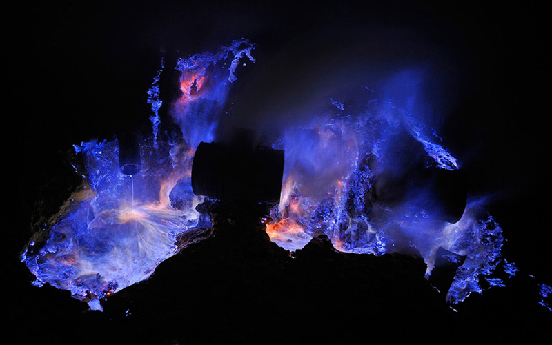 کوه ایجن، اندونزی