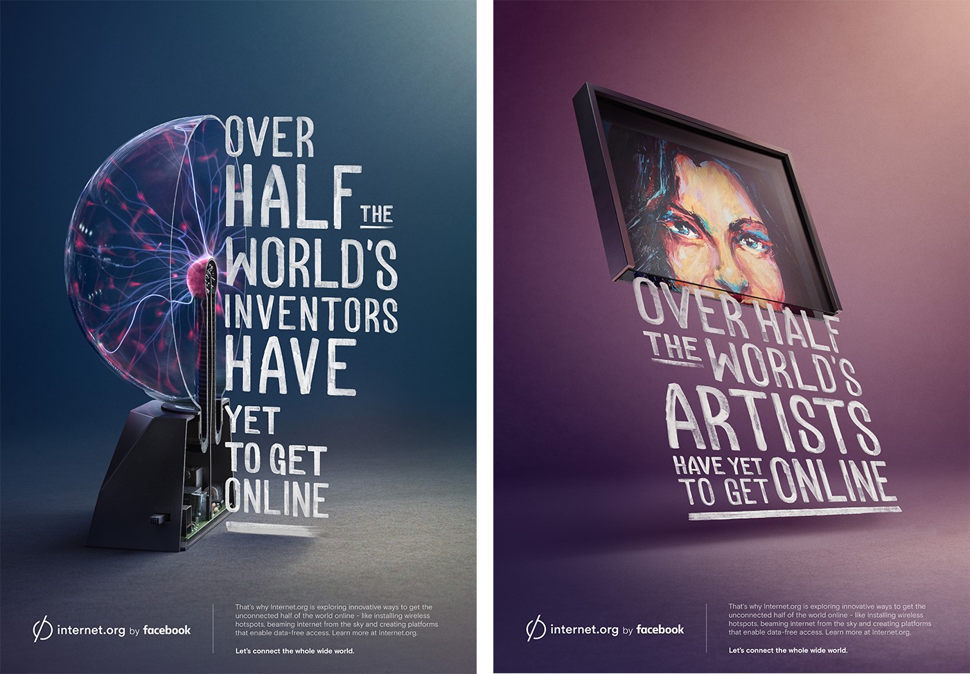اینفو - پوسترها و مواد تبلیغی Internet.org؛ تلاش فیسبوک در راه حقوق بشر