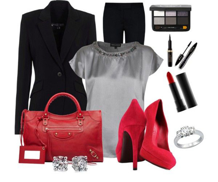 ست کردن لباس های قرمز و مشکی| ست لباس قرمز و مشکی