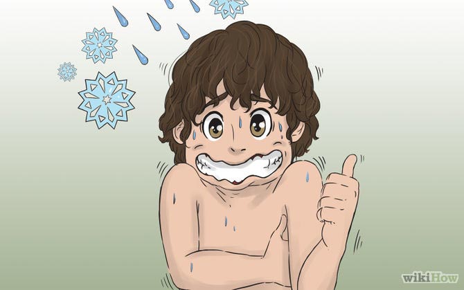 حمام آب سرد برای جلوگیری از خودارضایی