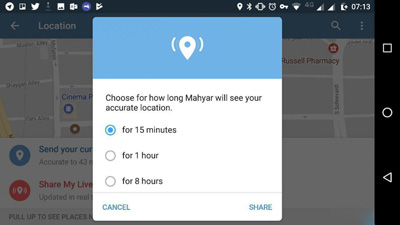 آموزش ارسال موقعیت زنده در اپلیکیشن تلگرام