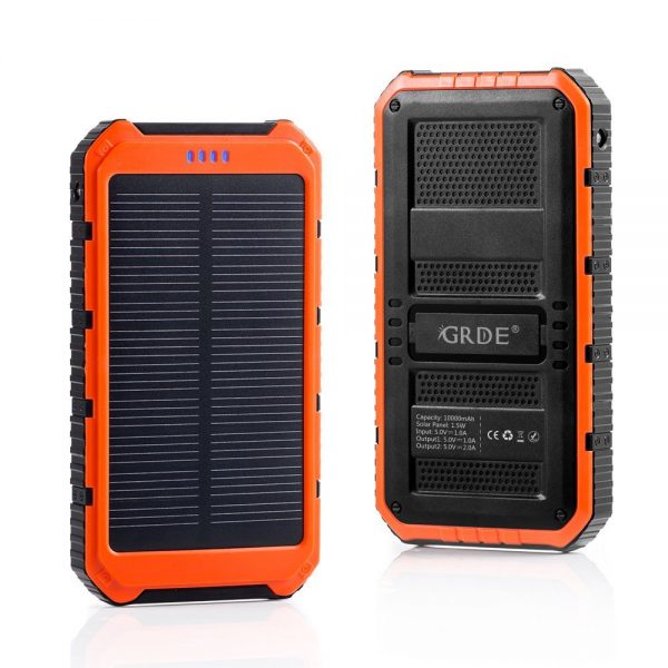 پاور بانک خورشیدی Solar Power Bank GRDE Solar Charge