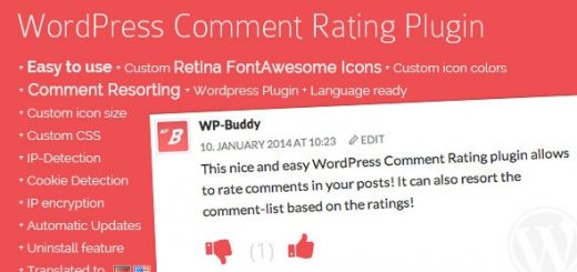 افزونه لایک کامنت WP Comment Rating