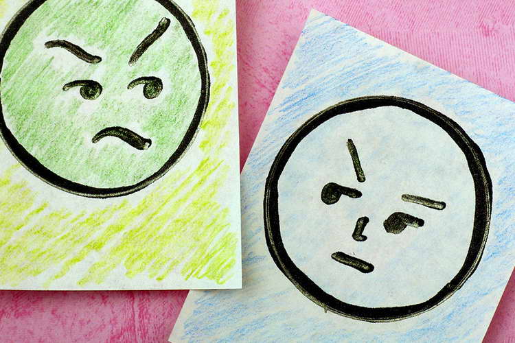 You react negatively