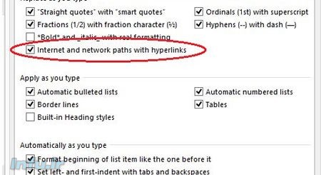 از تبدیل آدرس ها به لینک در WORD جلوگیری کنید