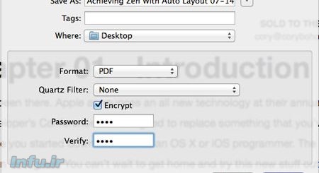 رمزگذاری فایل‌های PDF در مک