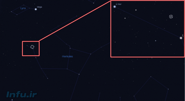ستاره HD 164595 واقع در صورت فلکی هرکول