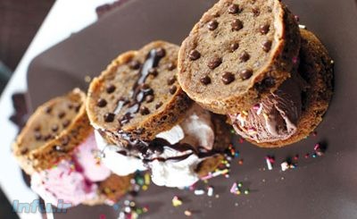 درست کردن کوکی شکلاتی با بستنی