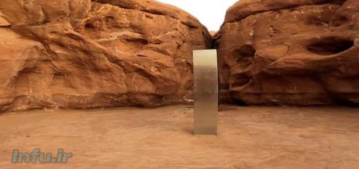 ستون فلزی عجیب بیابان یوتا