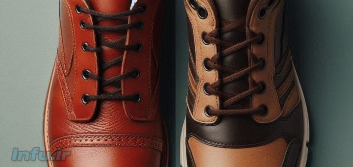مقایسه کفش چرم طبیعی و مصنوعی: انتخاب مناسب برای راحتی و دوام بیشتر.