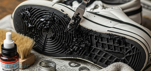 چگونه قیر را از روی کفش پاک کنیم